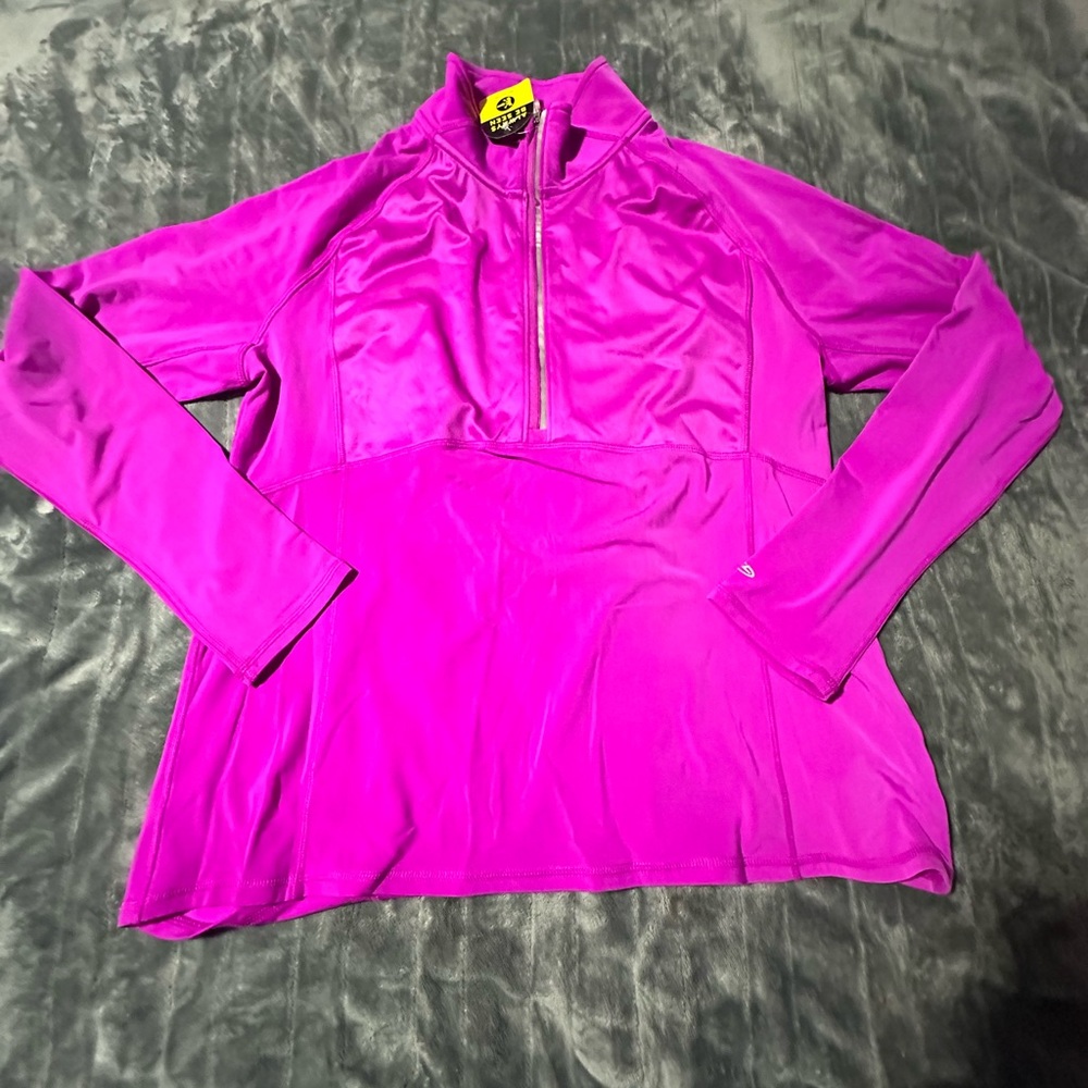 Champion Women’s C9 Half Zip Pullover-Reflective-4 Way Stretch-Duo Dry Warm XL
